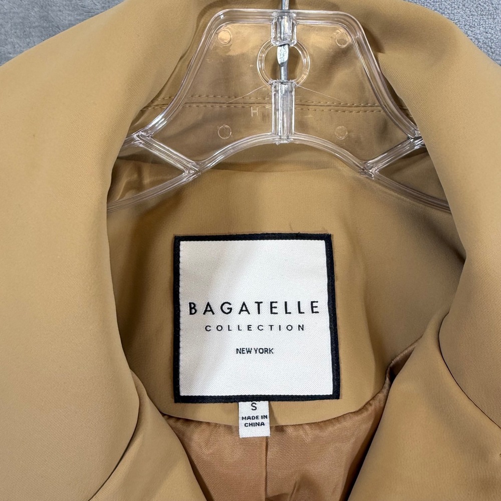 Bagatelle Cropped Jacket Women's Small Camel Tan Open Front Jacket - Picture 3 of 7